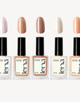 LENA Breathable & Water-Permeable Halal Nail Polish Bundle - A Nude For Every Outfit