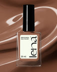 LENA Breathable & Water-Permeable Halal Nail Polish - Keep Yourself Brown-ded - LE297