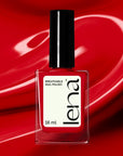 Breathable Halal Nail Polish - Red Haute - LE121 by LENA