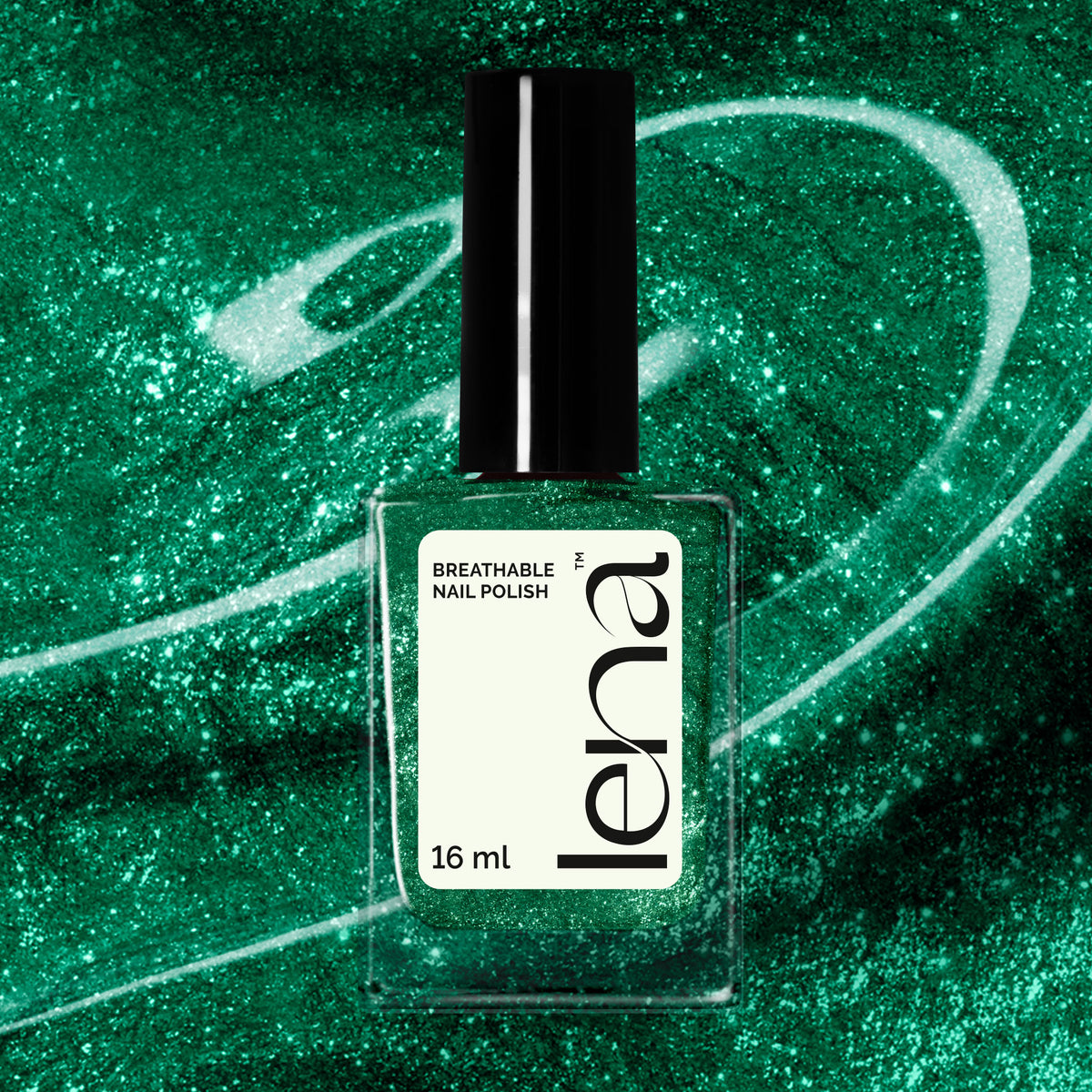 Breathable & Water Permeable Halal Nail Polish Glitter Palestinian Pizzazz LE246