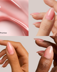 LENA Soap Nails – Breathable & Water-Permeable Halal Nail Polish - Pinky Promise - SN10