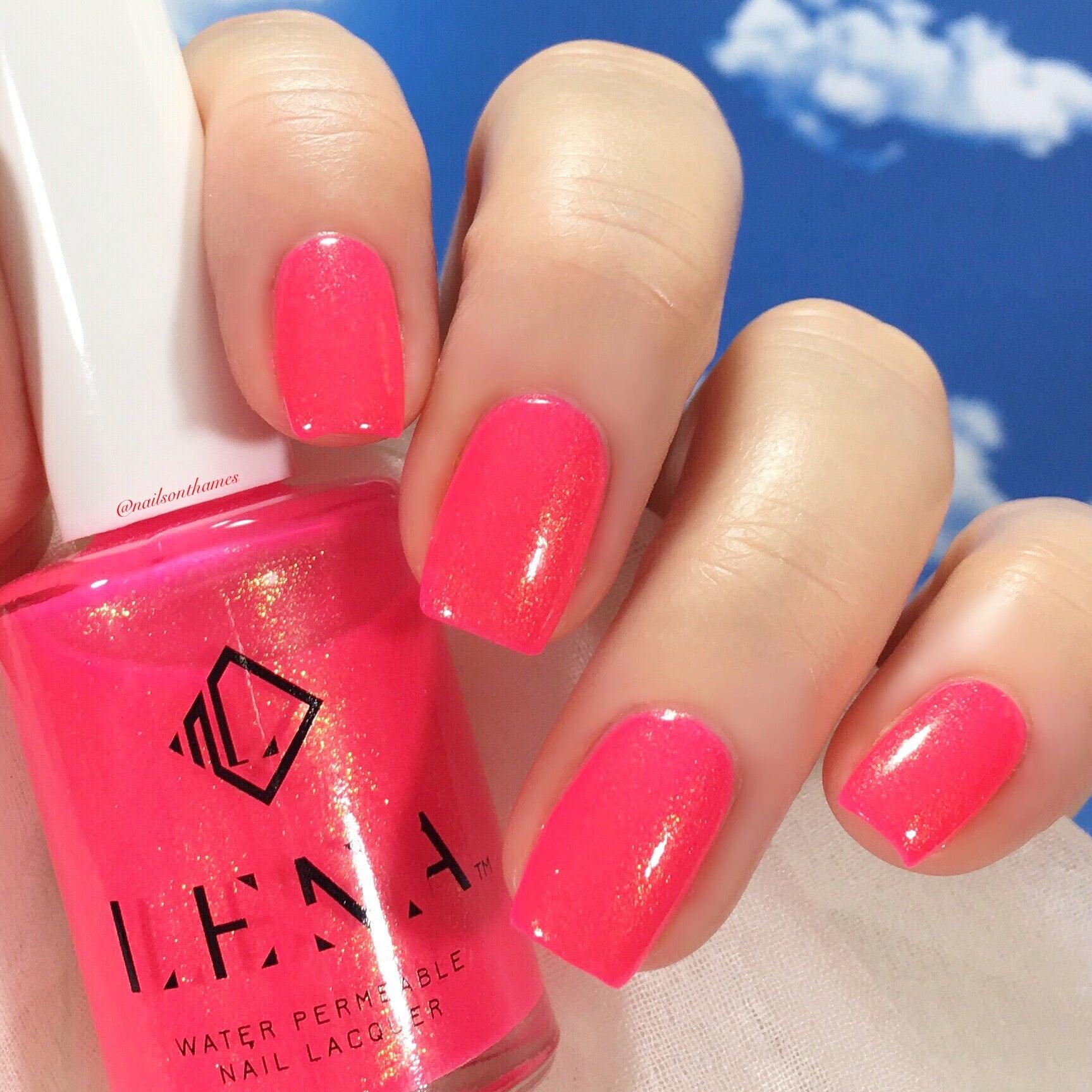 Breathable Halal Neon Nail Polish Abu Dhabi Barbie LE215 by