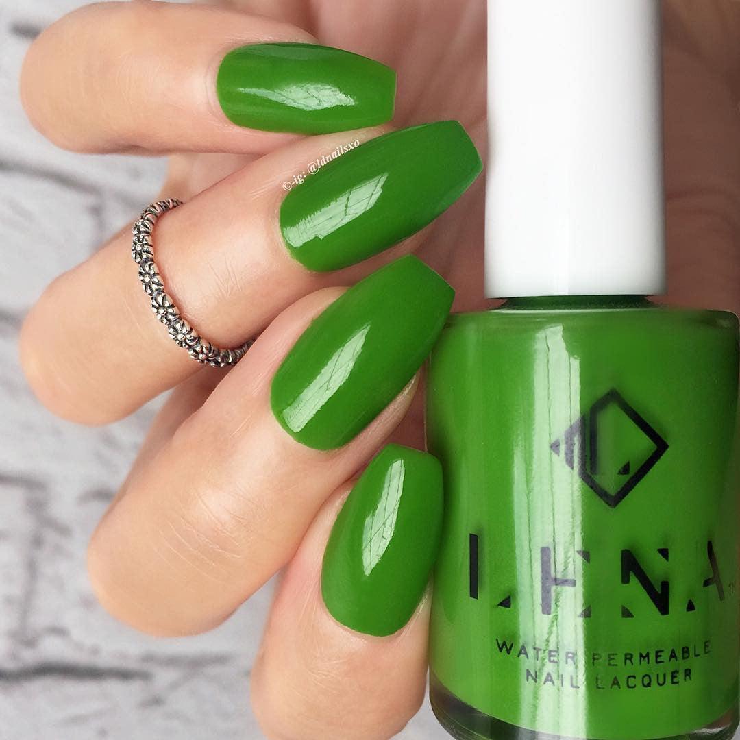 LENA - Breathable Halal Nail Polish - Green & Glam - LE97
