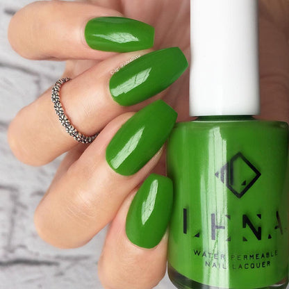 LENA - Breathable Halal Nail Polish - Green & Glam - LE97