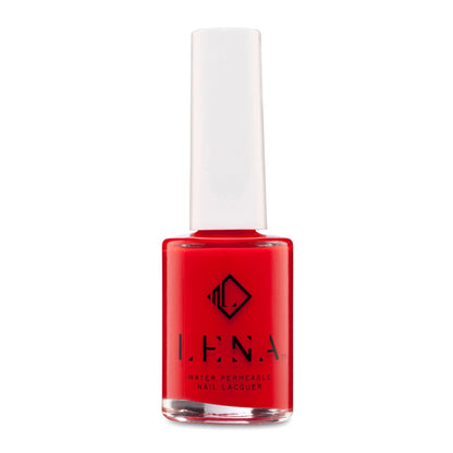 LENA Water Permeable Neon Nail Polish - Blessed in Red - LE221