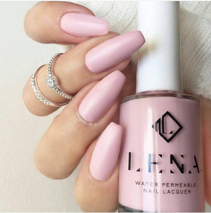 LENA - Matte Breathable Halal Nail Polish - Make Up Goals! - LE56