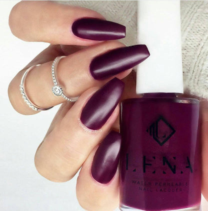 LENA - Matte Breathable Nail Polish - Lipstick Junkie - LE68