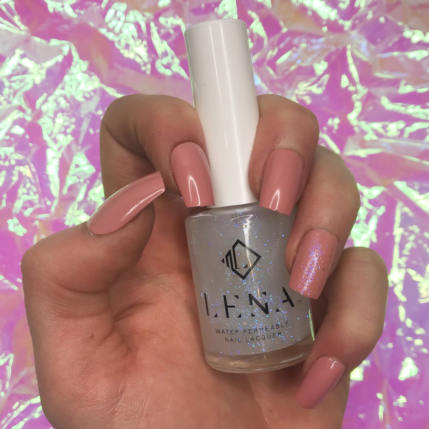 Breathable Halal Nail Polish - Sequins & Shine - LE161 by LENA